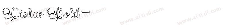 Diskus Bold字体转换